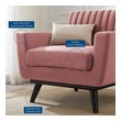 blue velvet reading chair Modway Furniture Sofas and Armchairs Dusty Rose