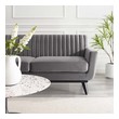 left chaise sectional couch Modway Furniture Sofas and Armchairs Gray