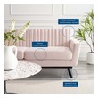 sectional sleeper sofa Modway Furniture Sofas and Armchairs Pink
