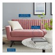 sectional couch with pull out chaise Modway Furniture Sofas and Armchairs Dusty Rose
