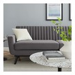 green leather sectional couch Modway Furniture Sofas and Armchairs Gray