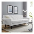 storage sectional with pull out bed Modway Furniture Sofas and Armchairs White