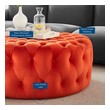 blue velvet upholstered bench Modway Furniture Sofas and Armchairs Orange