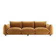 sectional sofa with pull out bed and storage Modway Furniture Sofas and Armchairs Cognac