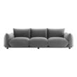 sectional sofa with chaise Modway Furniture Sofas and Armchairs Gray
