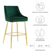 adjustable swivel counter stools Modway Furniture Bar and Counter Stools Bar Chairs and Stools Green