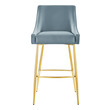 brown leather bar stools with backs Modway Furniture Bar and Counter Stools Light Blue