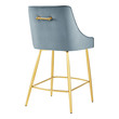 modern black bar stools Modway Furniture Bar and Counter Stools Light Blue