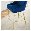 leather kitchen stools with backs Modway Furniture Bar and Counter Stools Navy