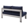 blue green velvet sofa Modway Furniture Sofa Sectionals Silver Navy