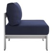 blue green velvet sofa Modway Furniture Sofa Sectionals Silver Navy