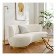 sectional sofa sleeper couch Modway Furniture Sofas and Armchairs Gold Ivory