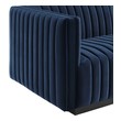 couch with two chaise Modway Furniture Sofas and Armchairs Black Midnight Blue