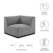 difference in couch and sofa Modway Furniture Sofas and Armchairs Black Light Gray