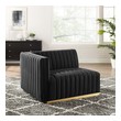 gray fabric sofa Modway Furniture Sofas and Armchairs Gold Black