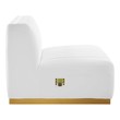 red swivel accent chair Modway Furniture Sofas and Armchairs Gold White