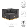 velvet fabric couch Modway Furniture Sofas and Armchairs Sofas and Loveseat Gold Gray