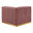 modern designer sofa Modway Furniture Sofas and Armchairs Gold Dusty Rose