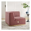 modern designer sofa Modway Furniture Sofas and Armchairs Gold Dusty Rose