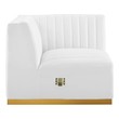 settee furniture Modway Furniture Sofas and Armchairs Gold White