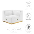 settee furniture Modway Furniture Sofas and Armchairs Gold White