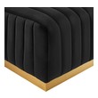 patterned upholstered storage bench Modway Furniture Sofas and Armchairs Gold Black