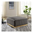 blue tufted bench Modway Furniture Sofas and Armchairs Gold Gray