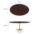 black mid century dining table Modway Furniture Bar and Dining Tables Gold Cherry Walnut