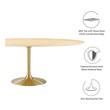coastal round dining table and chairs Modway Furniture Bar and Dining Tables Gold Natural
