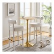 glass top pub table Modway Furniture Bar and Dining Tables Gold Natural