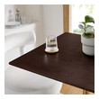 counter height kitchen table with leaf Modway Furniture Bar and Dining Tables Gold Cherry Walnut