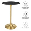 bar pub table and chairs Modway Furniture Bar and Dining Tables Gold Black