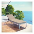 teak garden furniture Modway Furniture Daybeds and Lounges Silver Beige