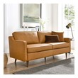 leather sectional couch black Modway Furniture Sofas and Armchairs Tan