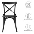 pale green dining chairs Modway Furniture Black