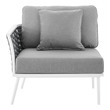 grey lounger Modway Furniture Sofa Sectionals White Gray