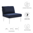 teal wingback chair Modway Furniture Sofa Sectionals White Navy