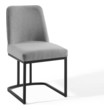 small dining table and chairs set Modway Furniture Dining Chairs Black Light Gray