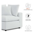 sectional with storage and pull out bed Modway Furniture Sofa Sectionals White