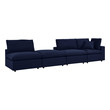dark gray leather sectional Modway Furniture Sofa Sectionals Navy