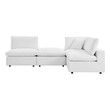 living spaces sectional Modway Furniture Sofa Sectionals White