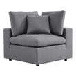 couch with oversized chaise Modway Furniture Sofa Sectionals Gray