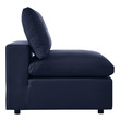 leather sofa with chaise lounge Modway Furniture Bar and Dining Navy