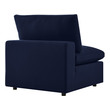 velour sectional couch Modway Furniture Sofa Sectionals Navy