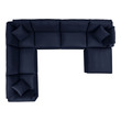 storage sectional sofas for small spaces Modway Furniture Bar and Dining Navy