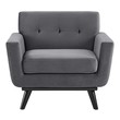 in the chair on the chair Modway Furniture Sofas and Armchairs Gray