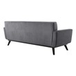 green leather sleeper sofa Modway Furniture Sofas and Armchairs Gray