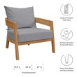 designer accent chairs Modway Furniture Daybeds and Lounges Natural Gray