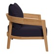 small sofa chairs for living room Modway Furniture Daybeds and Lounges Natural  Navy