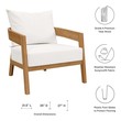 accent chairs for bedroom Modway Furniture Daybeds and Lounges Natural White